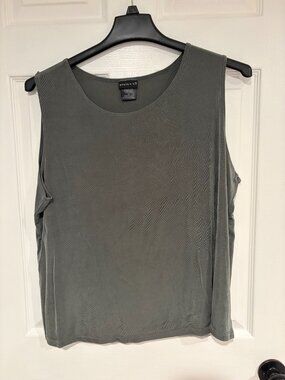Citiknits Charcoal color Tank Top 2X